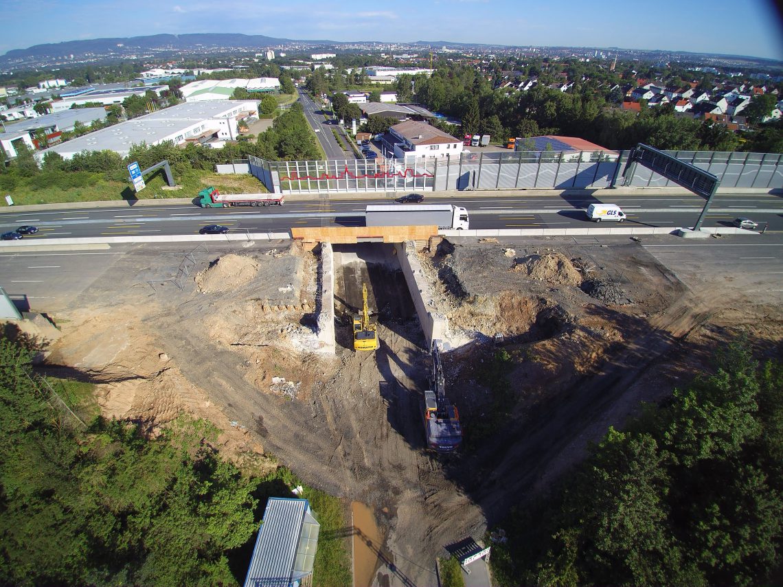 Baustellen A7 Kassel Aus Der Vogelperspektive - Beck-bau GmbH